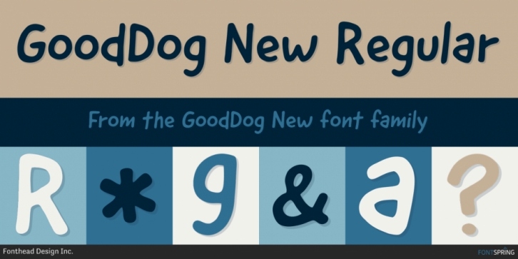 GoodDog New font preview