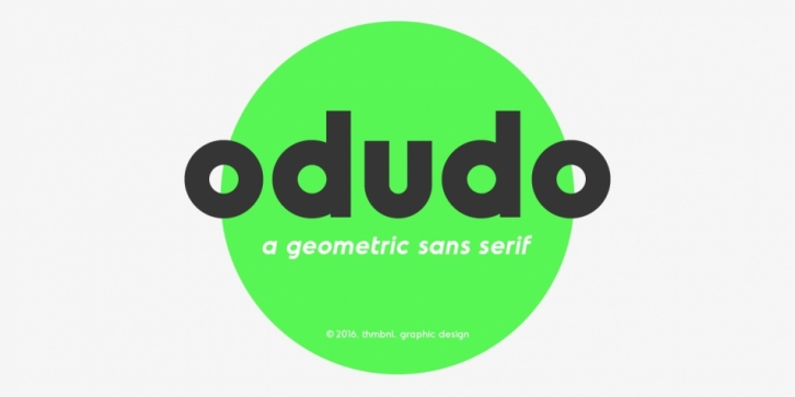 Odudo font preview