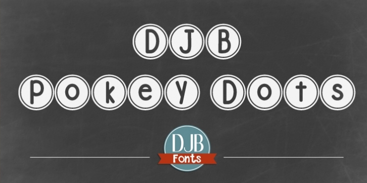 DJB Pokey Dots font preview