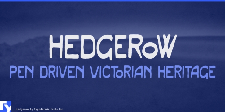 Hedgerow font preview