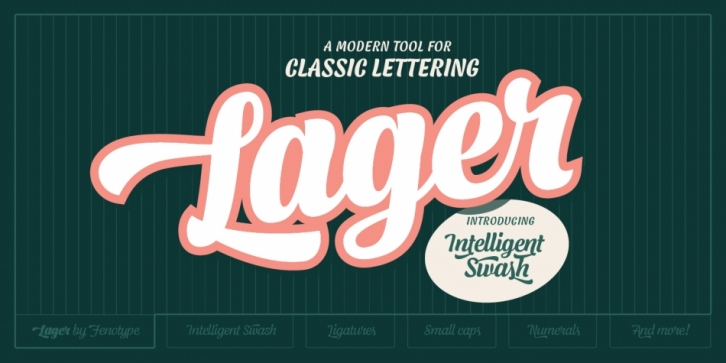 Lager font preview