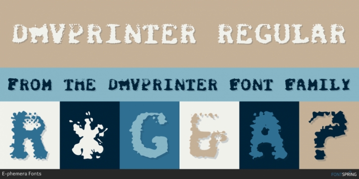DMVPrinter font preview