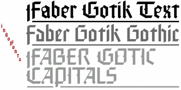 Faber Gotic font preview