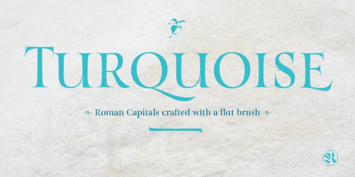 Turquoise font preview