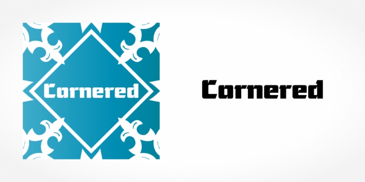 Cornered font preview
