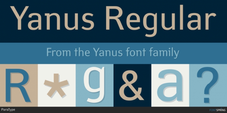 Yanus font preview