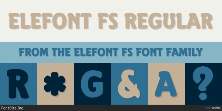 Elefont FS font preview