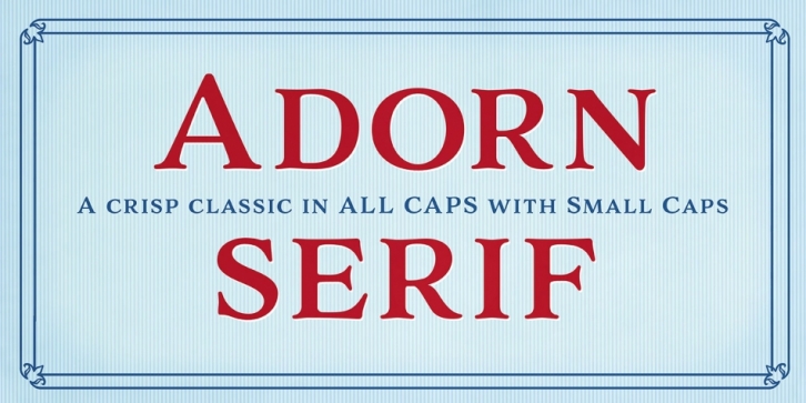 Adorn Serif Smooth font preview
