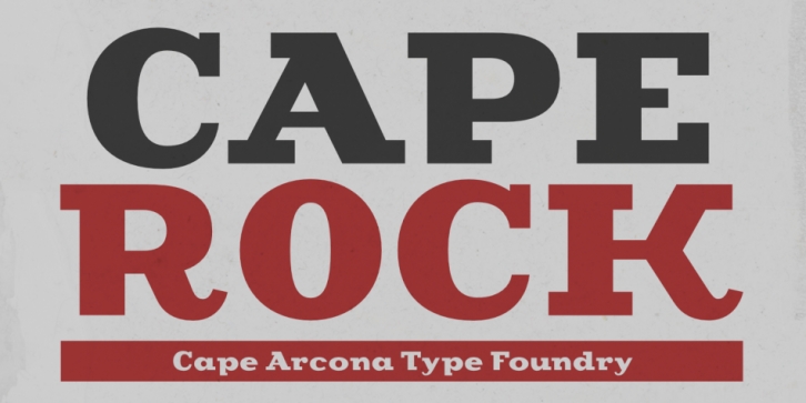 CA CapeRock font preview