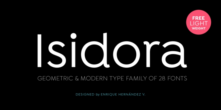 Isidora font preview