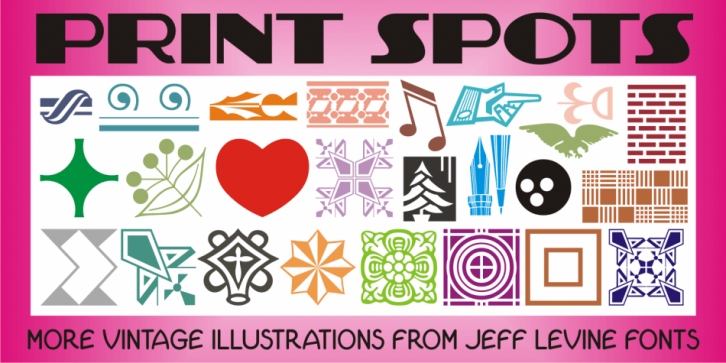 Print Spots JNL font preview