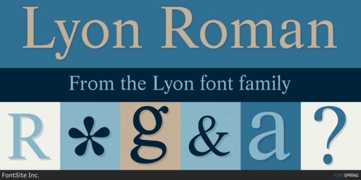 Lyon font preview
