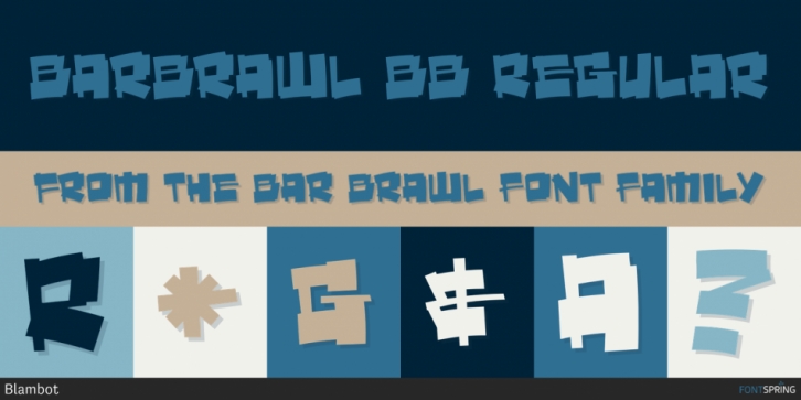 Bar Brawl font preview