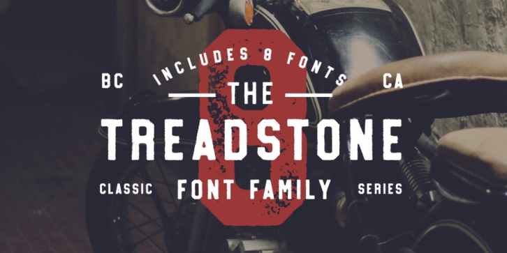 Treadstone font preview