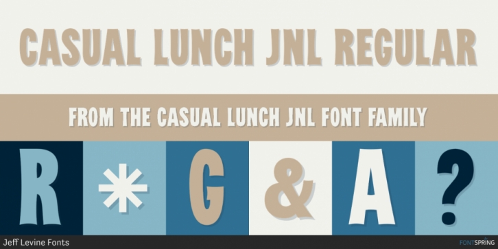 Casual Lunch JNL font preview