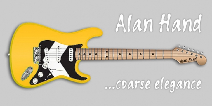 Alan Hand font preview