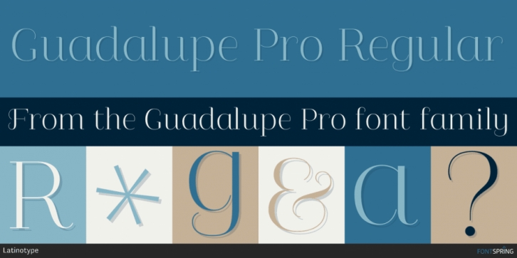 Guadalupe Pro font preview