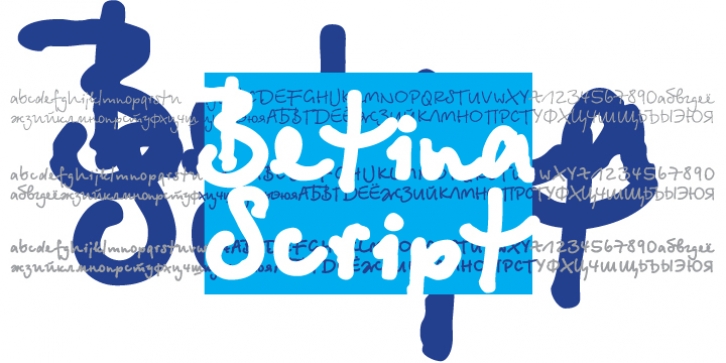 Betina Script font preview