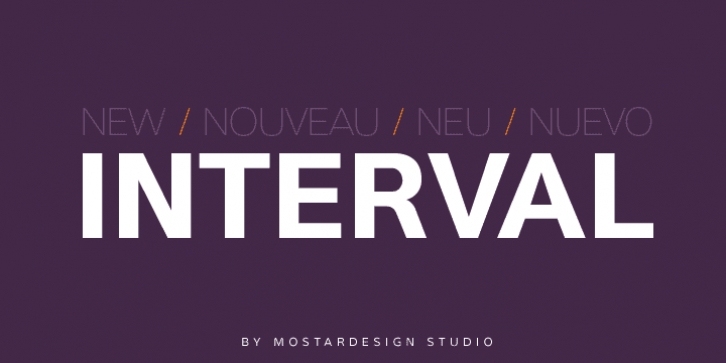 Interval Sans Pro font preview