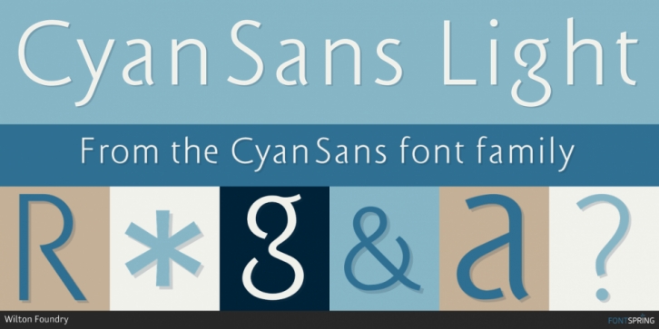 CyanSans font preview