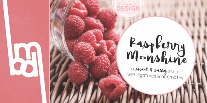 Raspberry Moonshine font preview