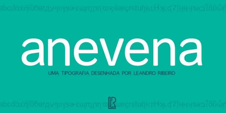 Anevena font preview