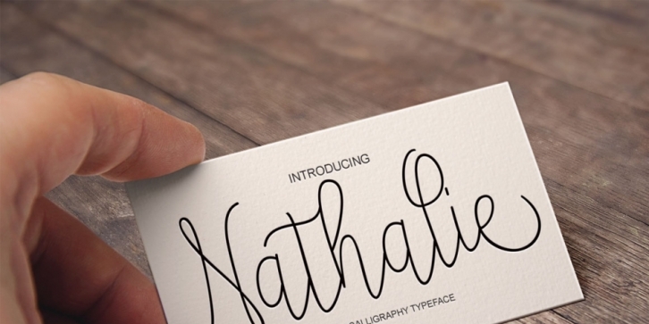 Nathalie font preview