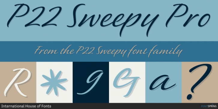 P22 Sweepy font preview