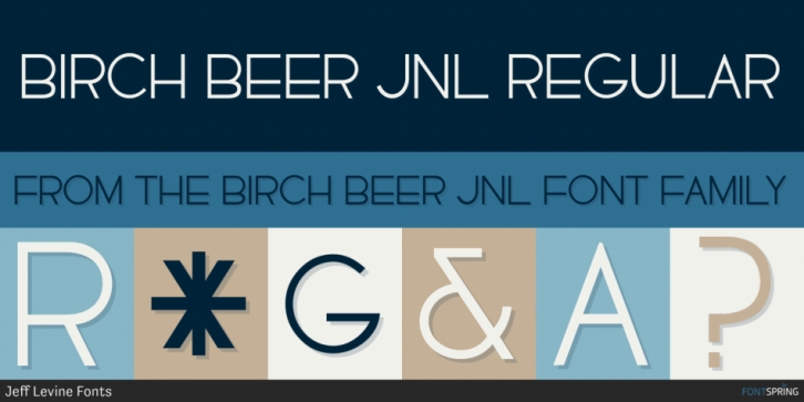 Birch Beer JNL font preview
