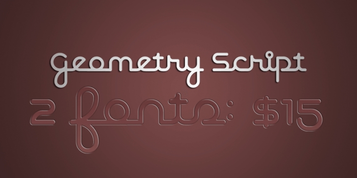 Geometry Script Pro font preview