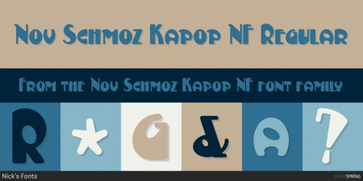 Nov Schmoz Kapop NF font preview