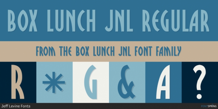 Box Lunch JNL font preview