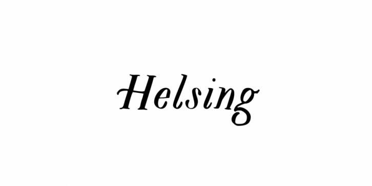 Helsing font preview