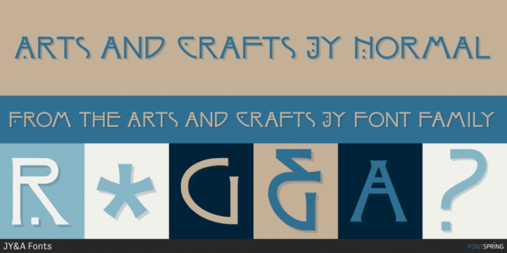 Arts and Crafts JY font preview