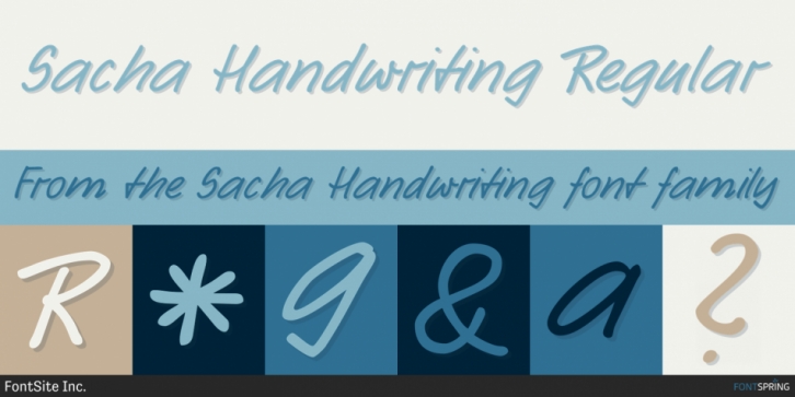 Sacha Handwriting font preview