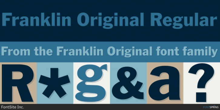 Franklin Original font preview