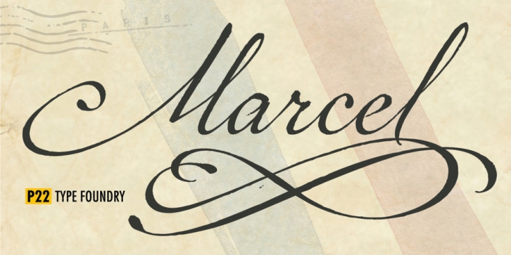 P22 Marcel font preview