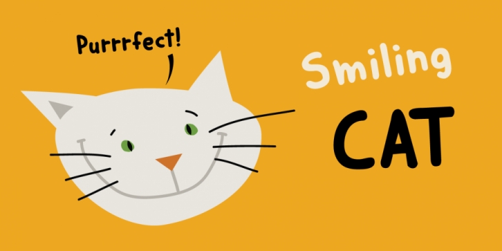 Smiling Cat font preview