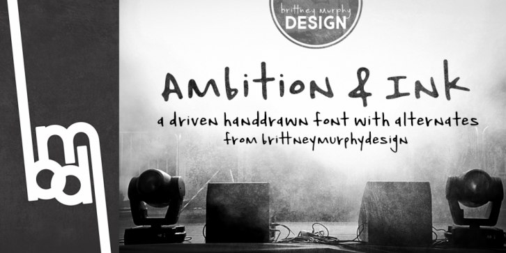Ambition & Ink font preview