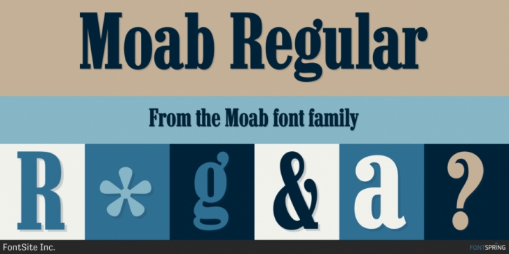 Moab font preview