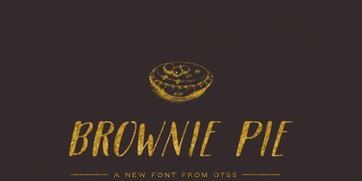 Brownie Pie font preview