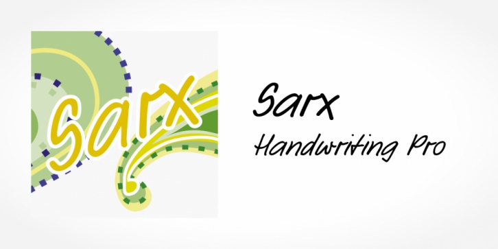 Sarx Handwriting Pro font preview