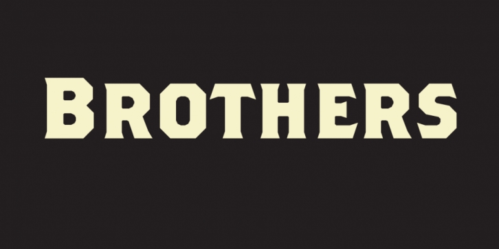 Brothers font preview