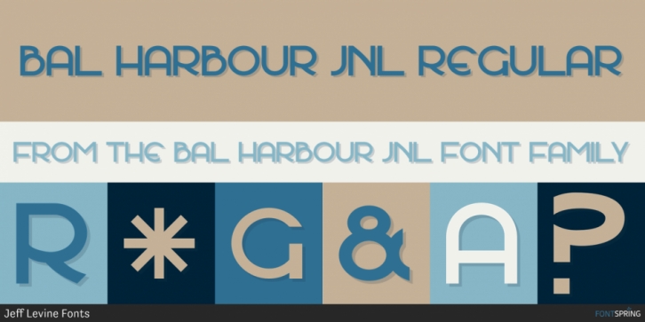 Bal Harbour JNL font preview