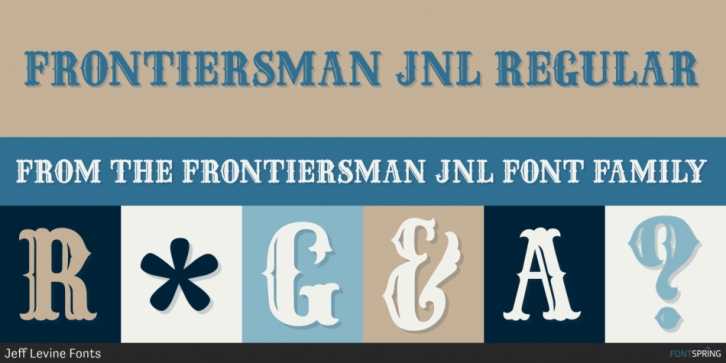 Frontiersman JNL font preview