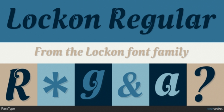 Lockon font preview