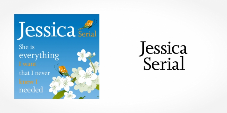 Jessica Serial font preview