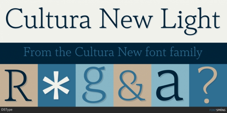 Cultura New font preview