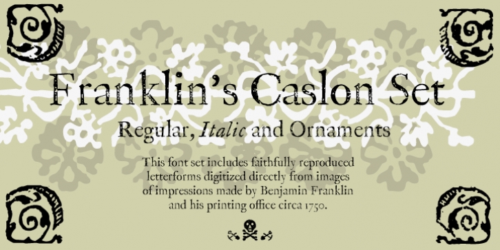 P22 Franklin Caslon font preview
