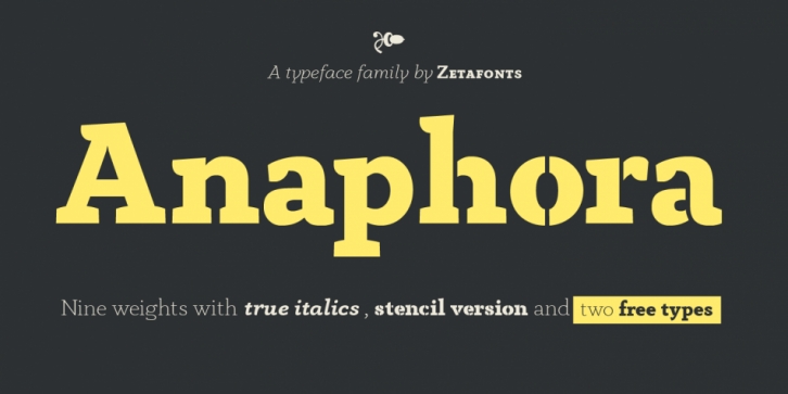 Anaphora font preview